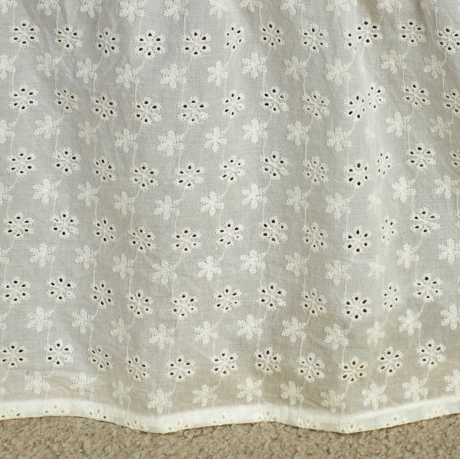 Bedding Touch of Class | Ivory Eyelet Gathered Bedskirt