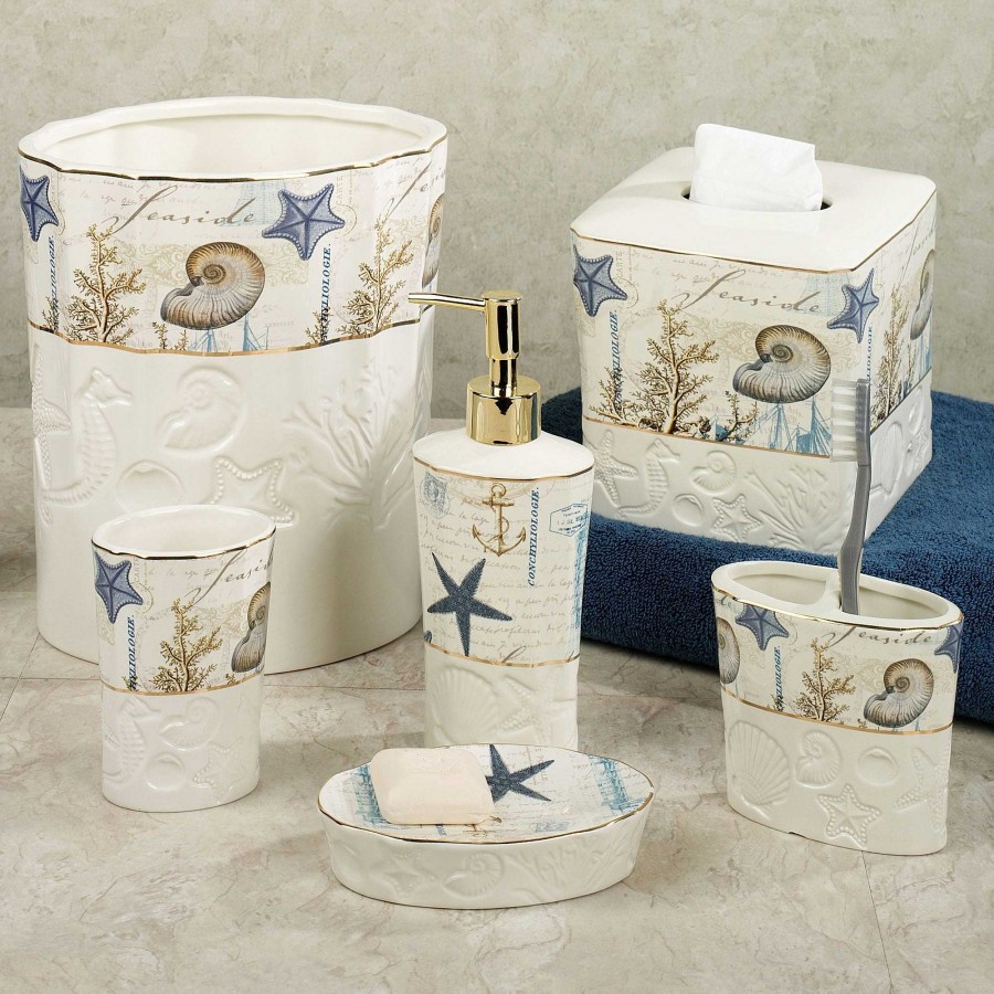 Bath Touch of Class | Antigua Ceramic Coastal Bath Accessories