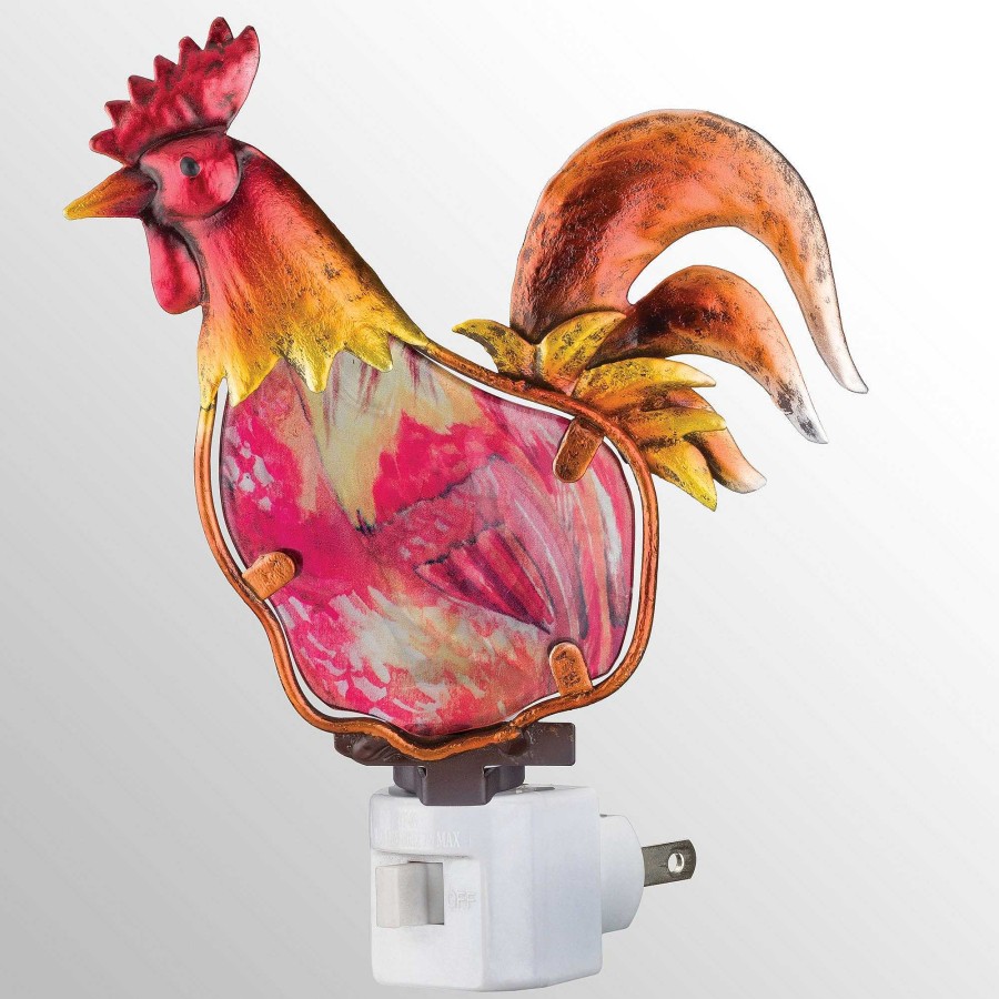 Home Accents Touch of Class | Rooster Stained Glass Nightlight