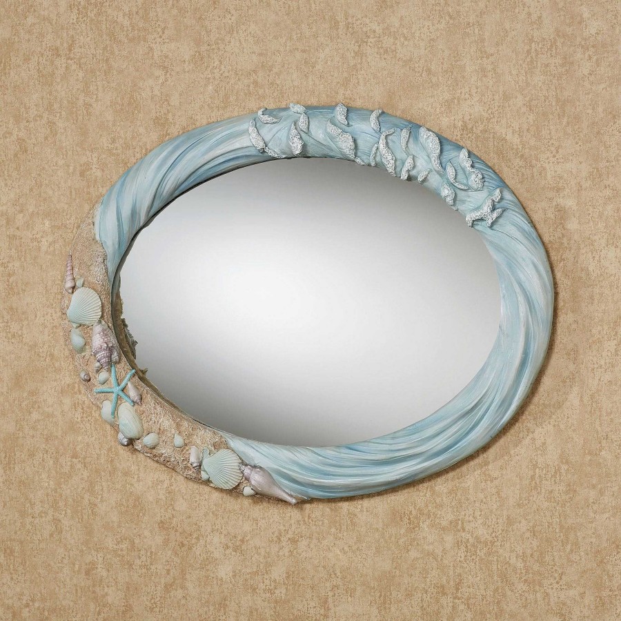 Bath Touch of Class | Rising Tides Coastal Oval Wall Mirror