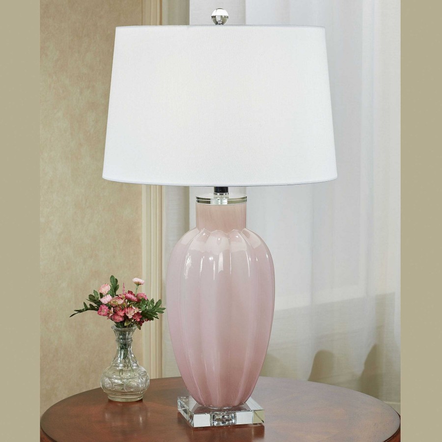 Home Accents Touch of Class | Juliet Blush Pink Glass Table Lamp