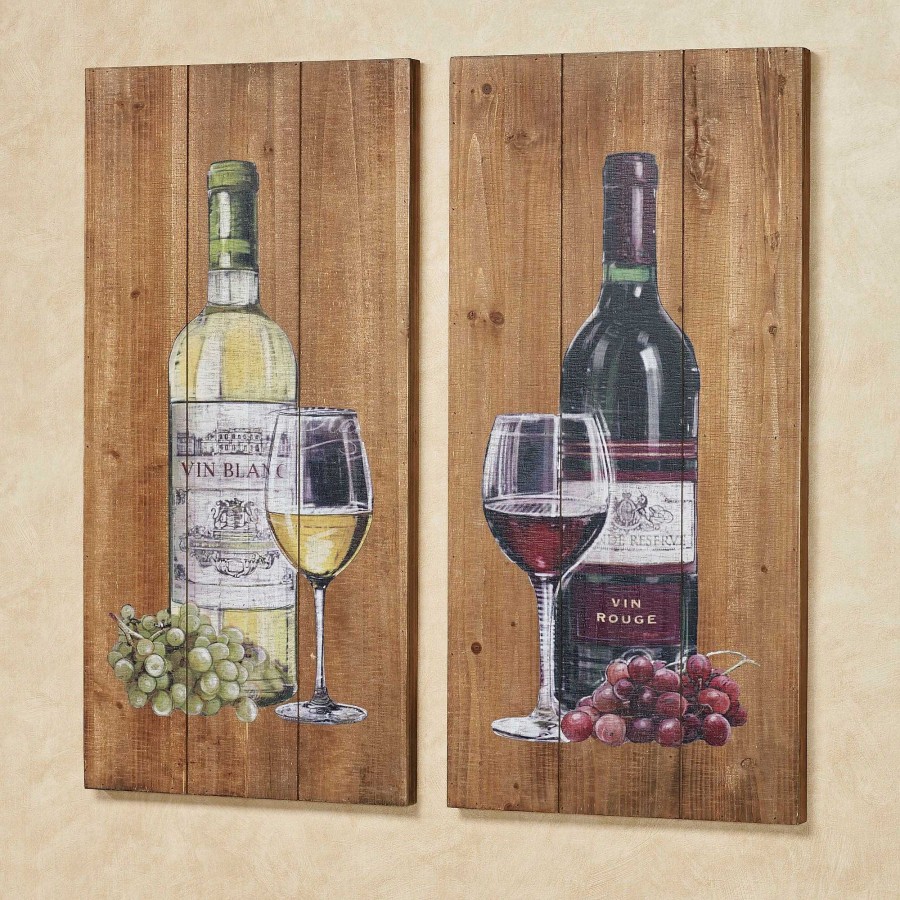 Kitchen Touch of Class | Aged To Perfection Wine Bottle Wall Art Plaque Set