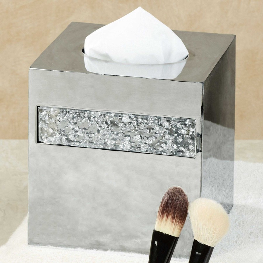 Bath Touch of Class | Enlighten Silver Foil Bath Accessories