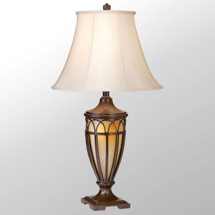 Home Accents Touch of Class | Lexington Bronze Metal Table Lamp With Nightlight Base