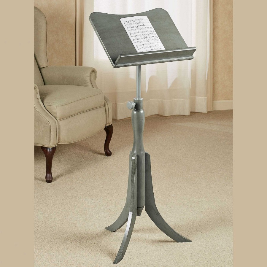 Home Accents Touch of Class | Parke Gray Adjustable Wooden Music Stand