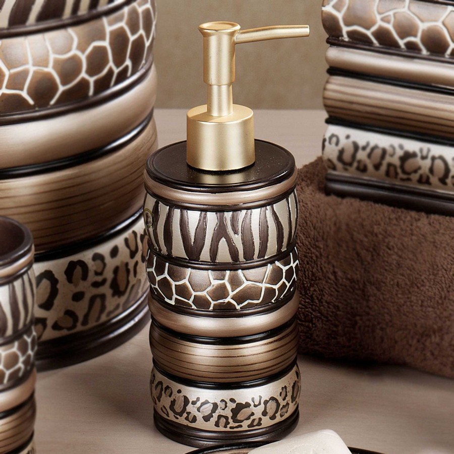 Bath Touch of Class | Safari Stripes Animal Print Bath Accessories