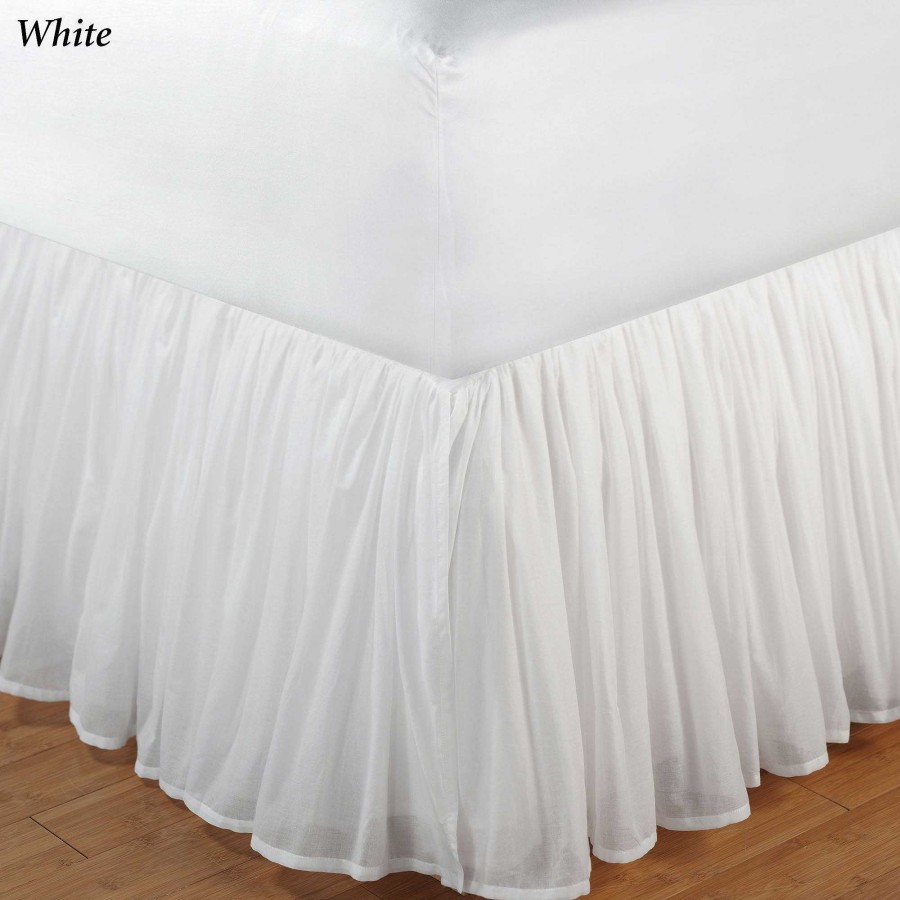 Bedding Touch of Class | Cotton Voile Gathered Bedskirt