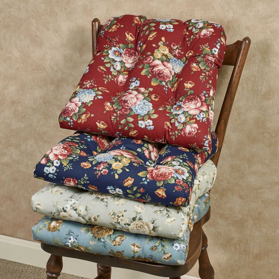 Kitchen Touch of Class | Bella Rose Nonskid Floral Chair Cushion Set Of 2