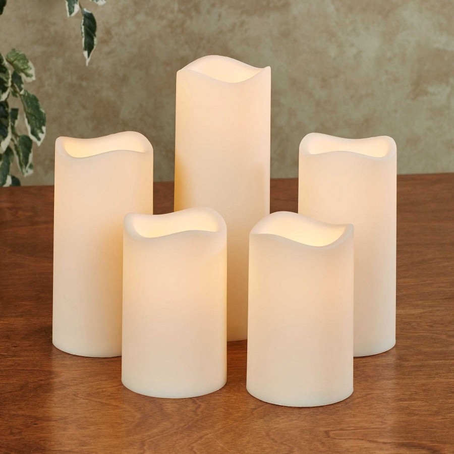 Home Accents Touch of Class | Elin Led Flameless Candle Set With Batteries