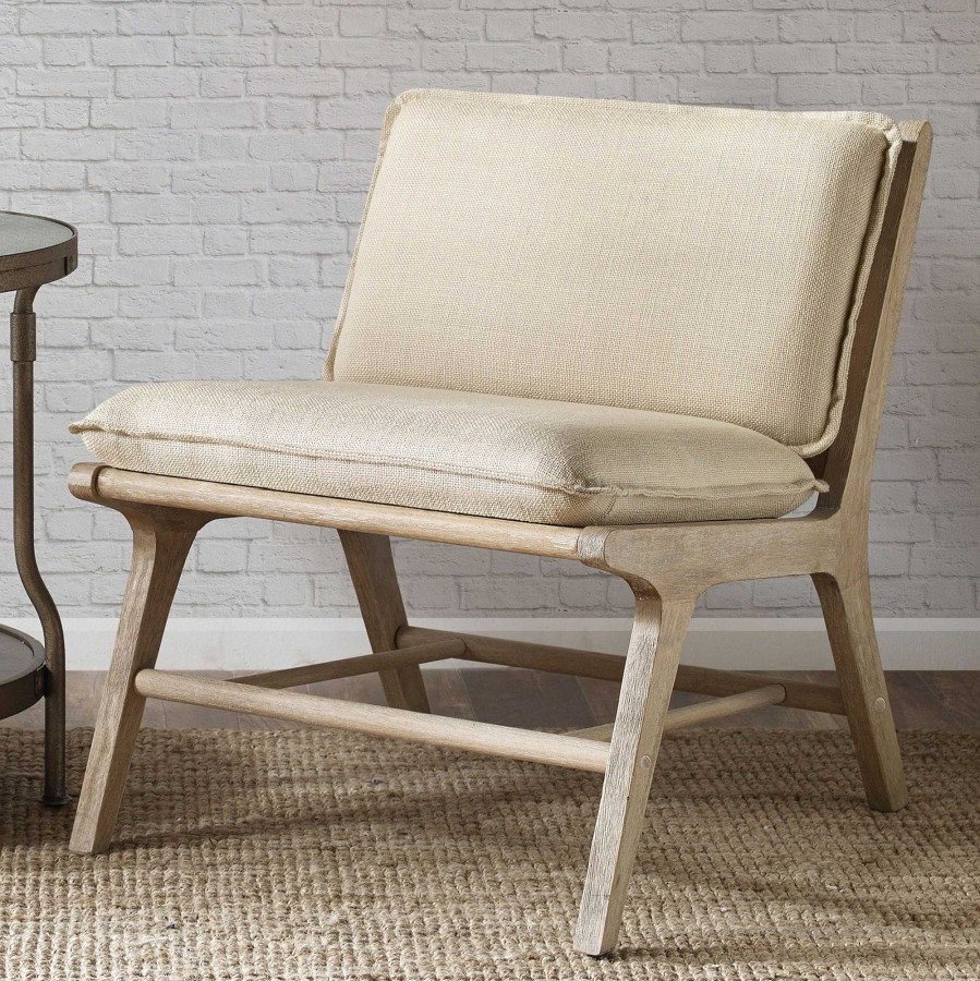 Furniture Touch of Class | Melbourne Armless Cushioned Accent Chair