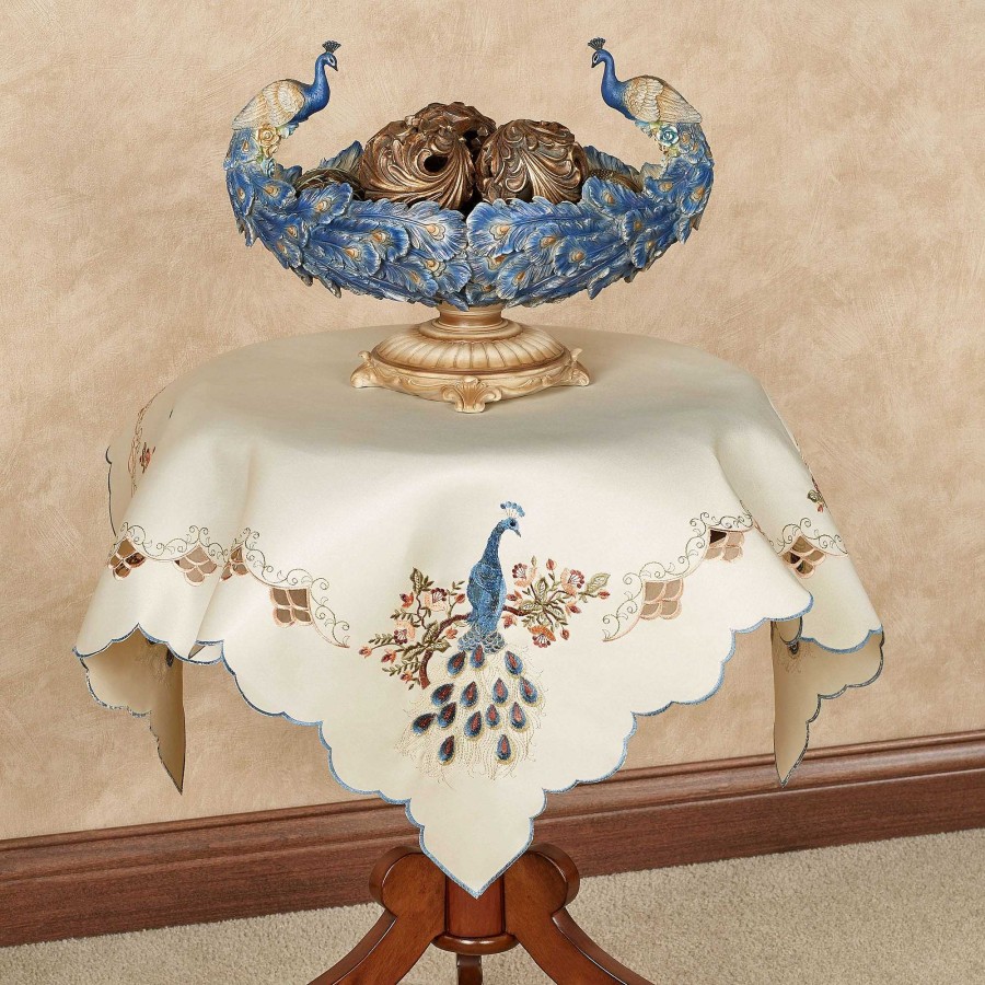 Home Accents Touch of Class | Proud Peacock Cutwork Table Topper