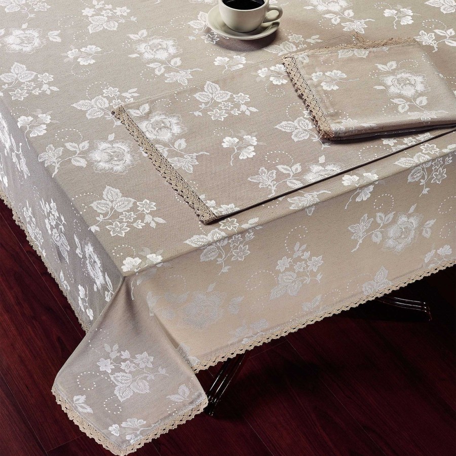 Kitchen Touch of Class | Lenox Gabrielle Beige Floral Table Linens