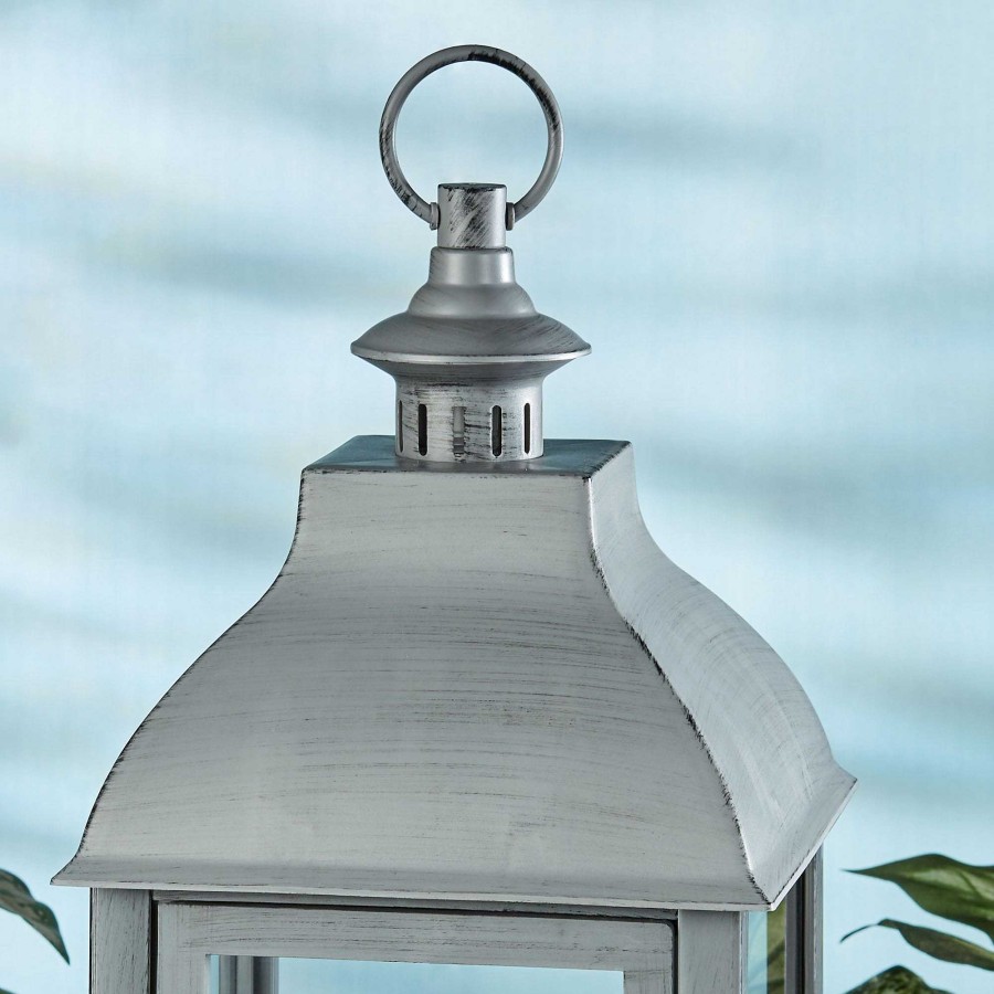 Home Accents Touch of Class | Prescott Large Indoor Outdoor Lantern With Flameless Led Candles