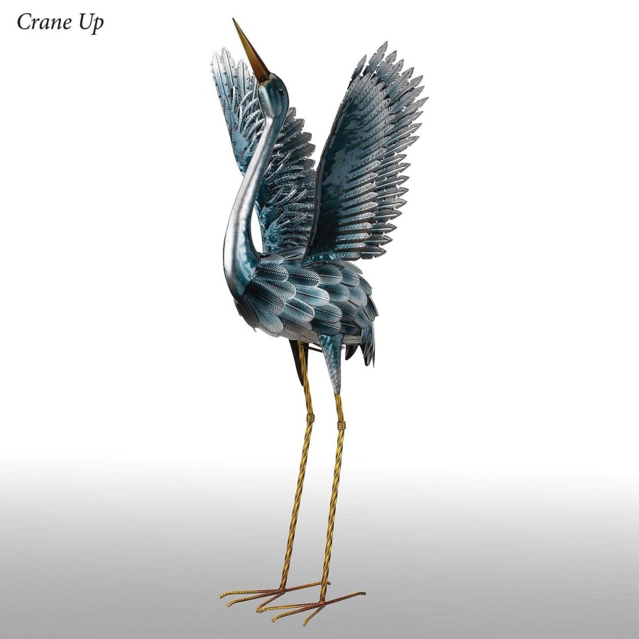 Home Accents Touch of Class | Crane Outdoor Garden Sculpture With Stake