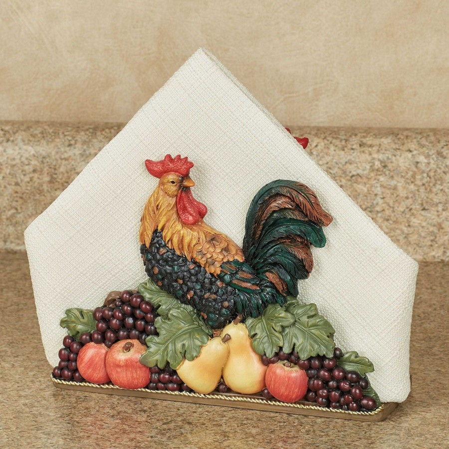 Kitchen Touch of Class | Tuscany Rooster Napkin Holder