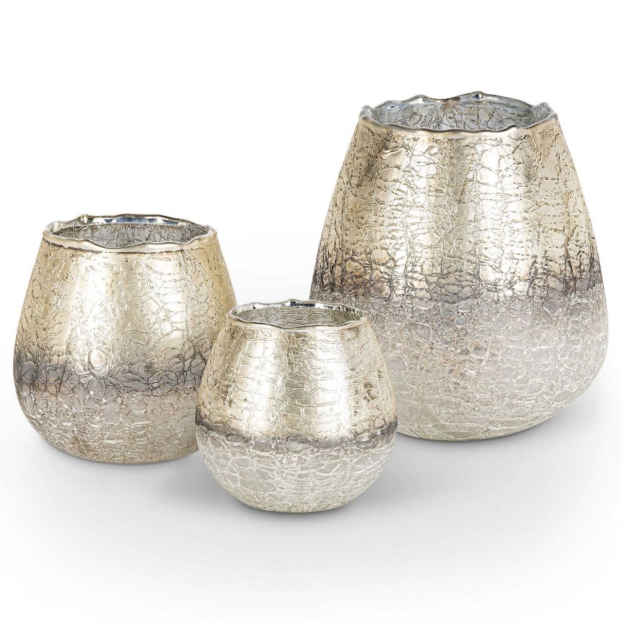 Home Accents Touch of Class | Kamrynn Golden Ombre Crackled Glass Tabletop Accent Set