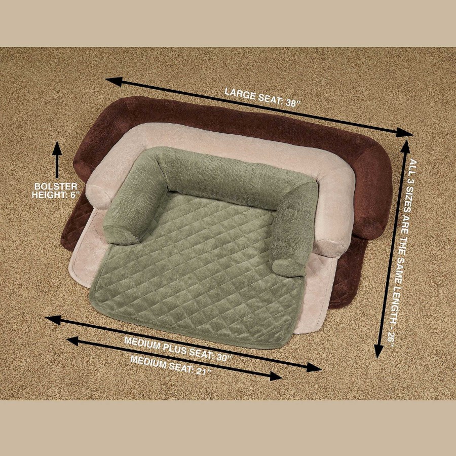 Furniture Touch of Class | Ultimate Microplush Quilted Pet Cover With Bolster