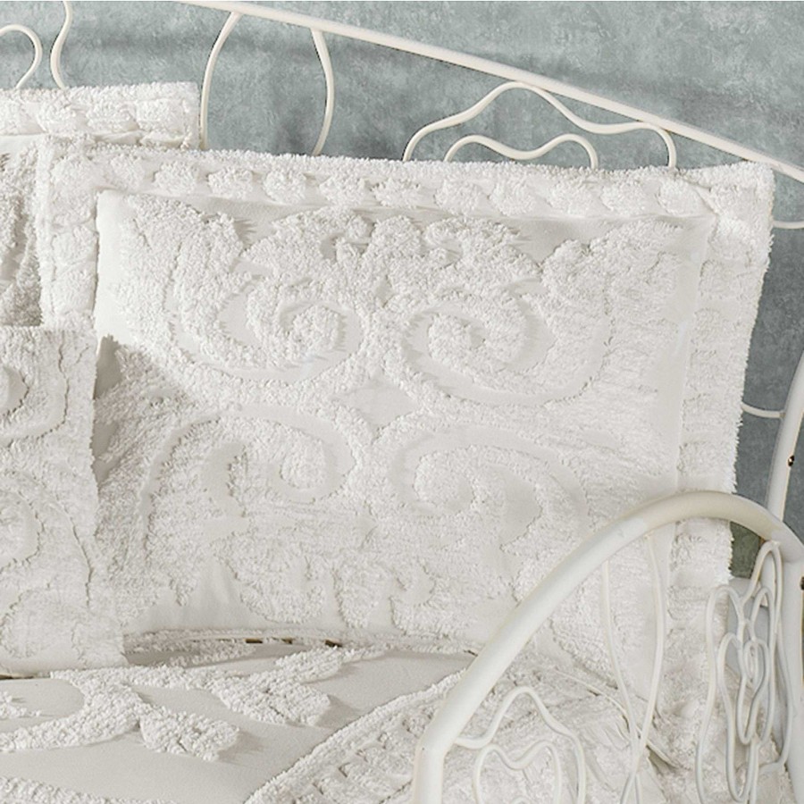 Bedding Touch of Class | Allure Cream Chenille Bedding Accessories