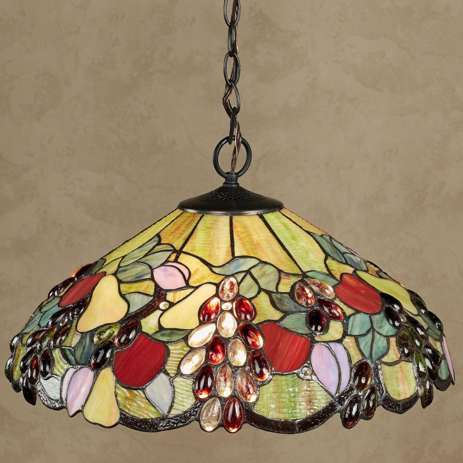 Home Accents Touch of Class | Abundant Fruit Stained Glass Kitchen Dining Hanging Ceiling Light