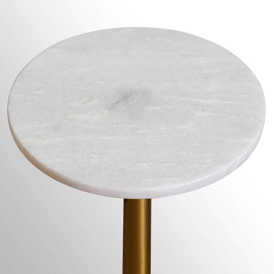 Furniture Touch of Class | Lifestyle Adjustable Height Drink Table With Marble Top By Dann Foley