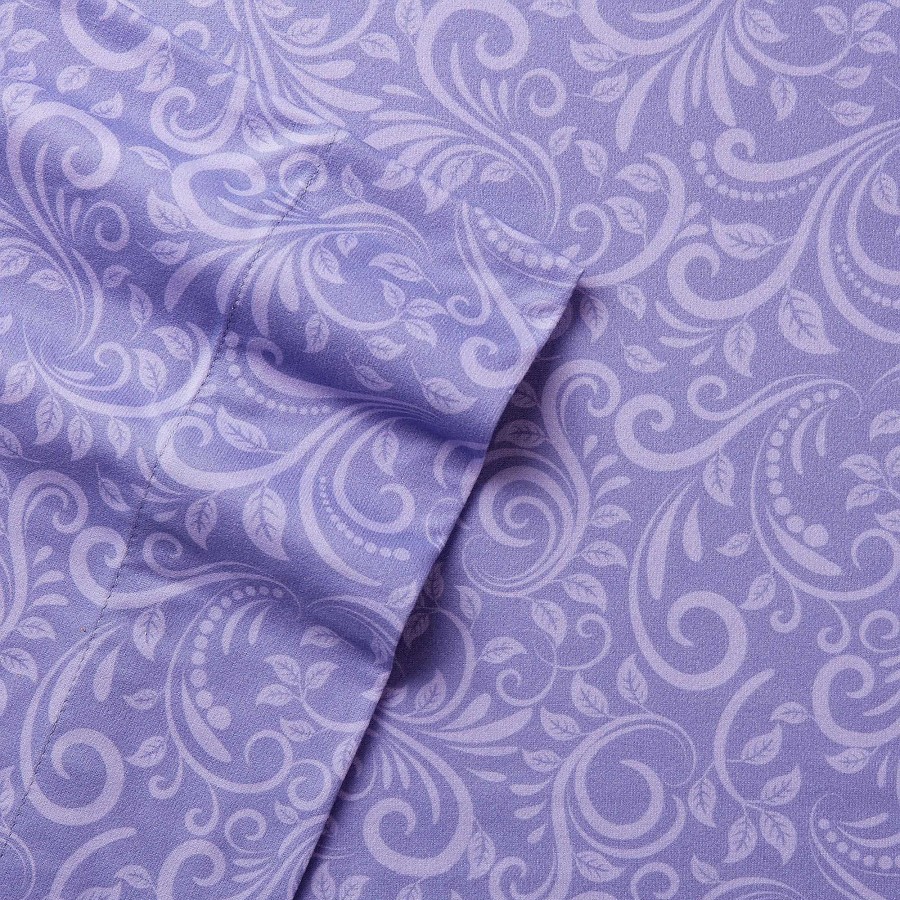 Bedding Touch of Class | Micro Flannel(R) Traditions Lilac Sheet Set