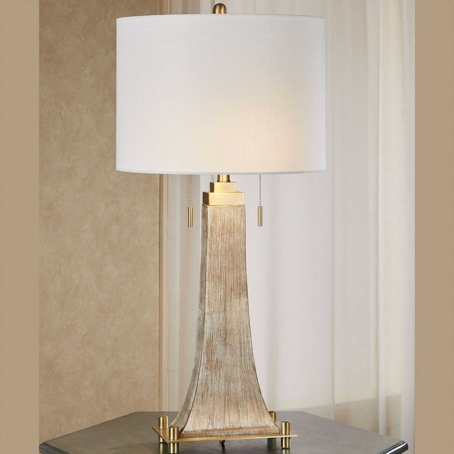 Home Accents Touch of Class | Renzo Modern Metallic Table Lamp With Dual Pull Chains