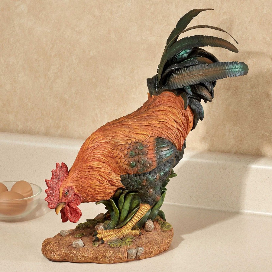 Kitchen Touch of Class | Ruler Of The Roost Rooster Table Sculpture