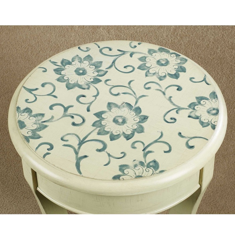 Furniture Touch of Class | Camber Ecru Round Accent Table