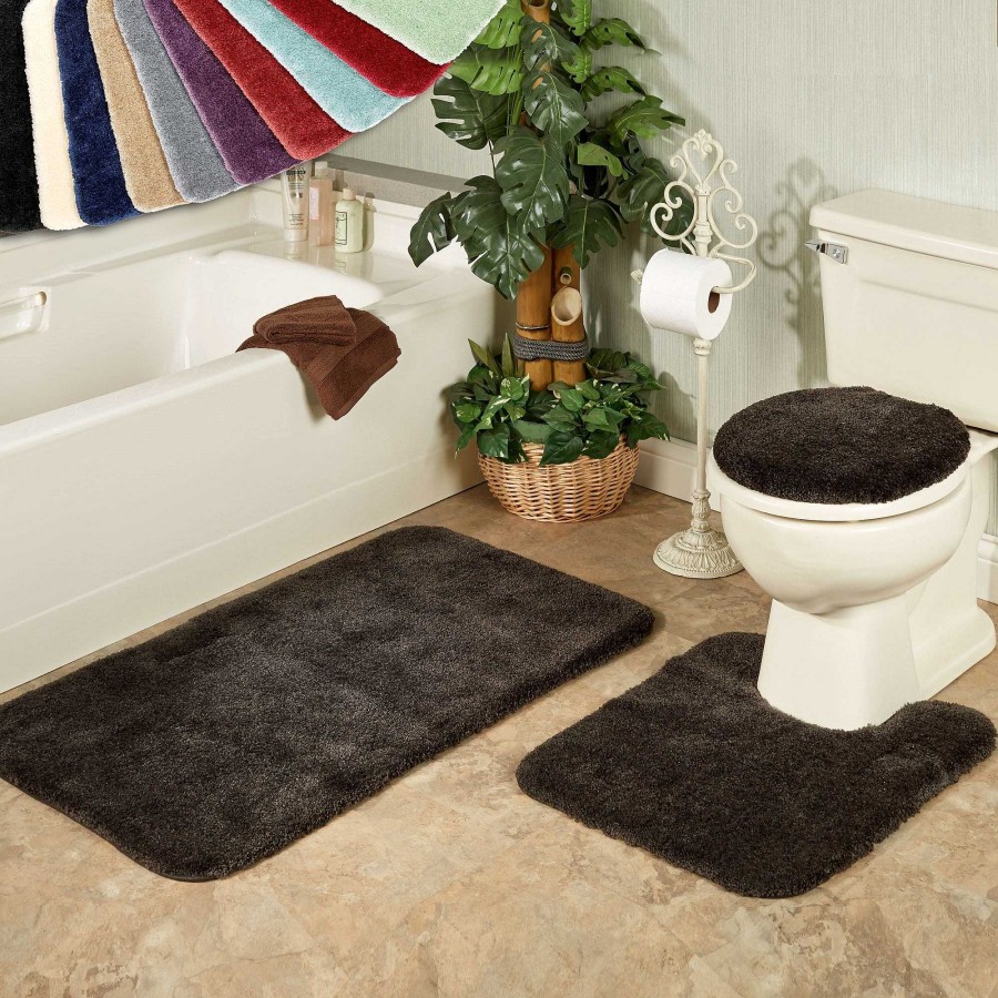 Bath Touch of Class | Acclaim Plush Bath Mats And Toilet Lid Covers