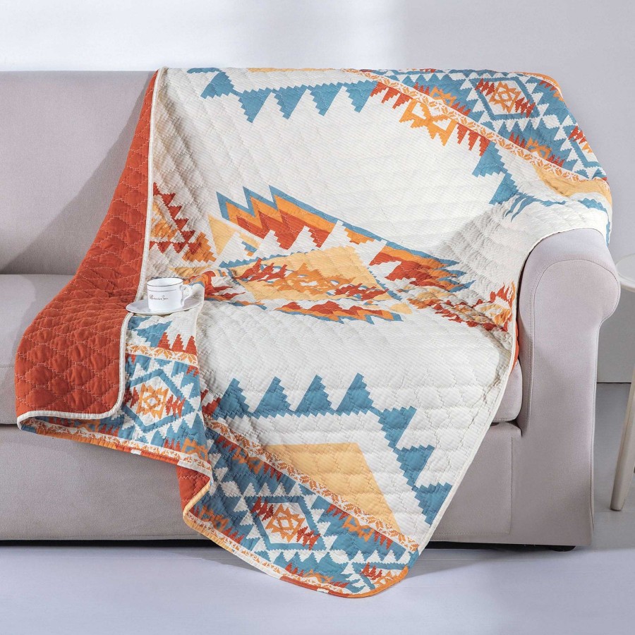 Bedding Touch of Class | Laredo Southwest Quilted Throw Blanket