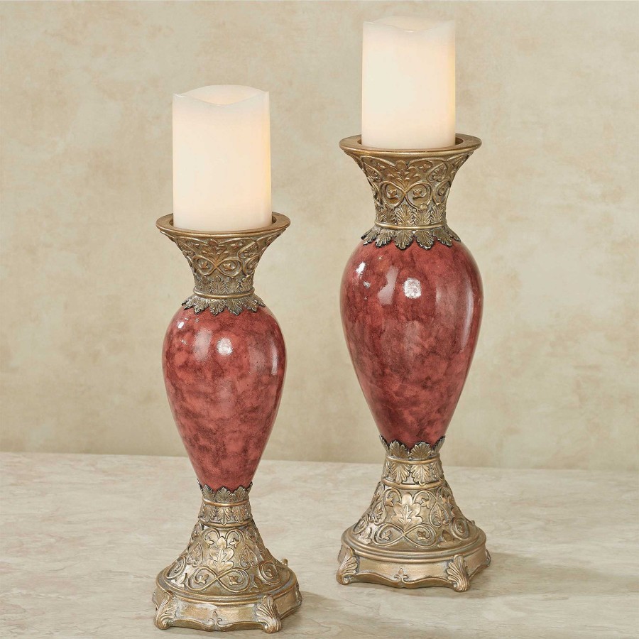 Home Accents Touch of Class | Cambria Cinnabar Candleholder Set