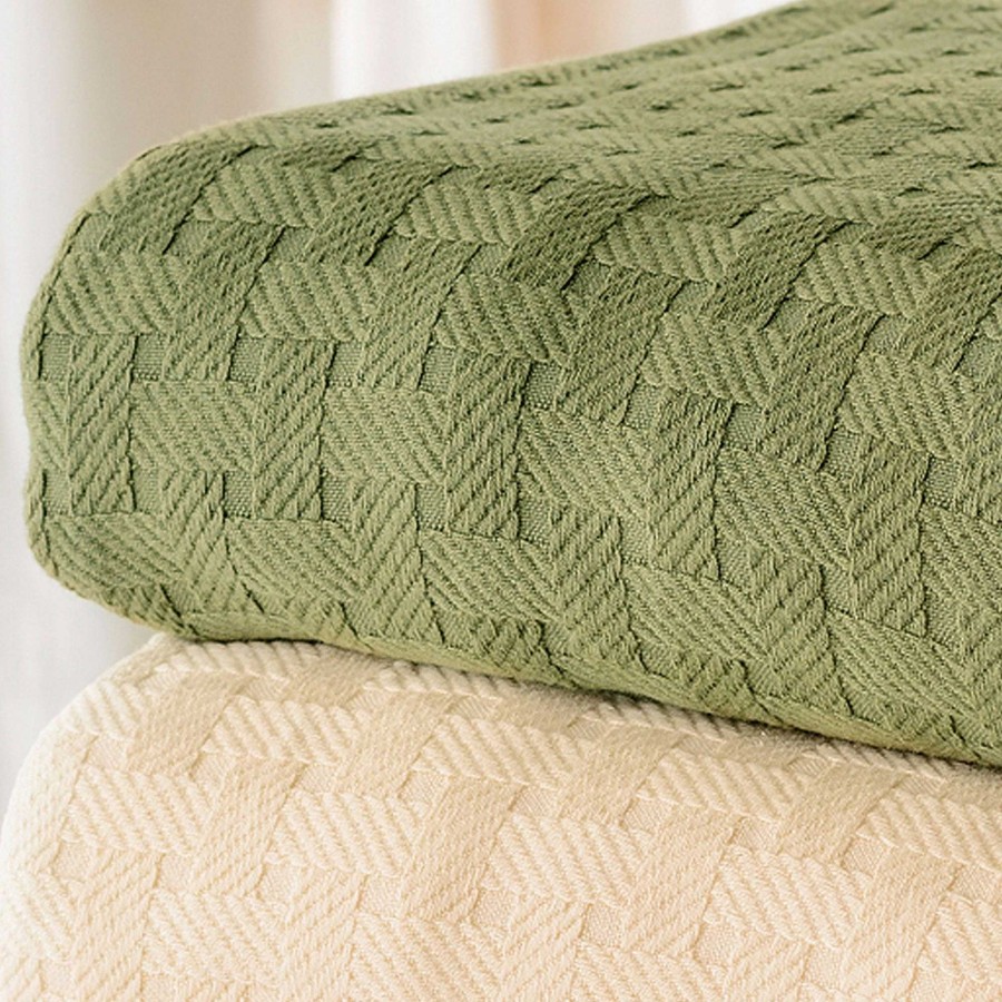 Bedding Touch of Class | Basket Weave Lightweight Blanket