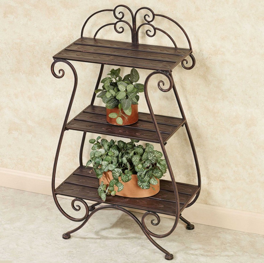 Furniture Touch of Class | Brooks Garden Indoor Outdoor Three Tier Shelf