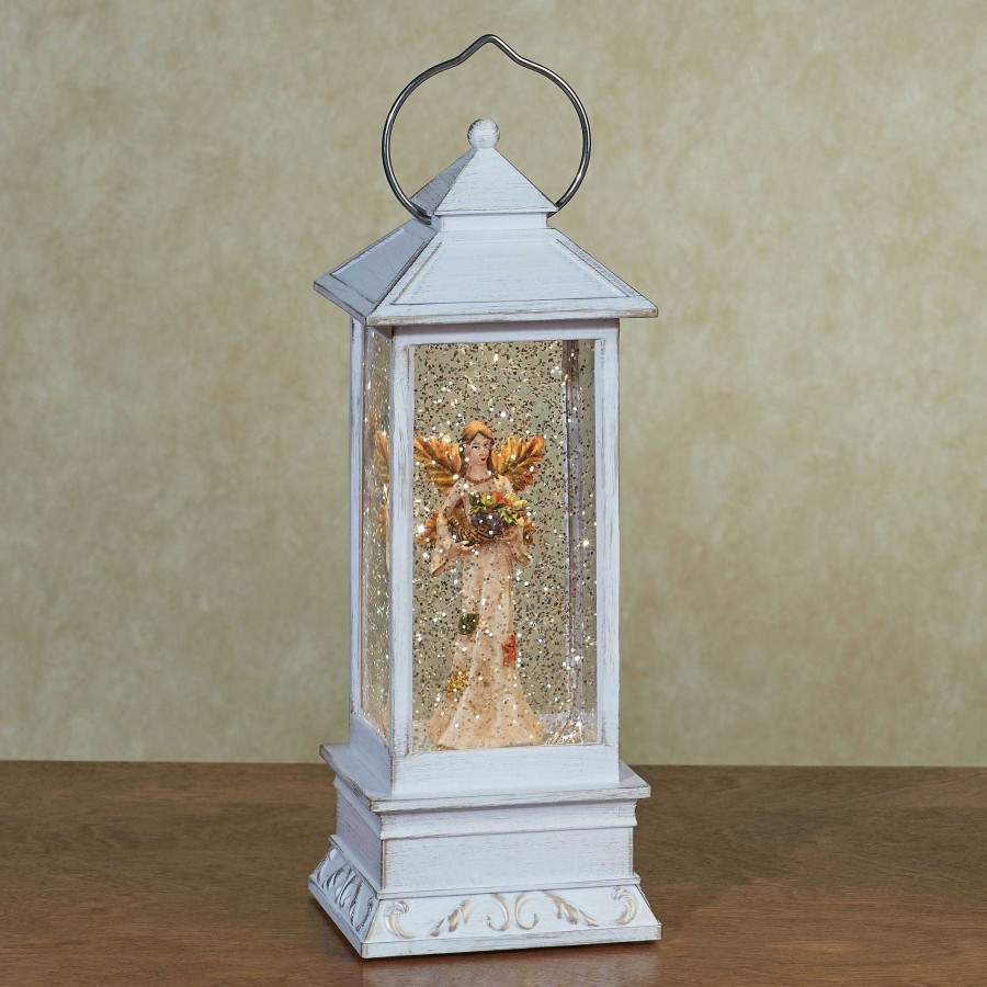 Home Accents Touch of Class | Fall Harvest Angel Led Lighted Glitter Swirl Water Lanterns