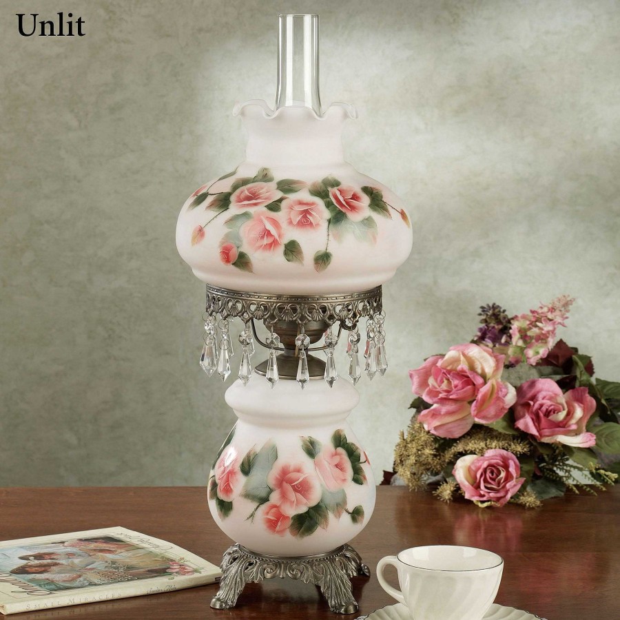 Home Accents Touch of Class | Adelaide Floral Hurricane Table Lamp