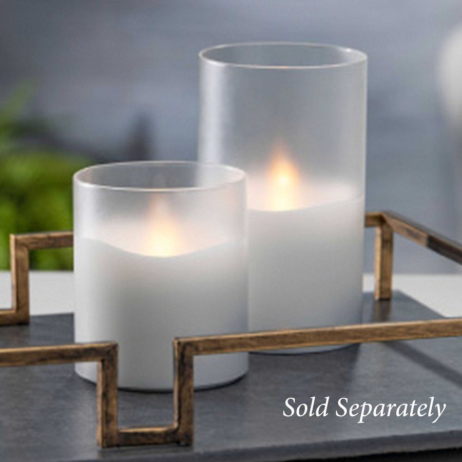 Home Accents Touch of Class | Frosted Glass Led Flameless Candle From Everlasting Glow