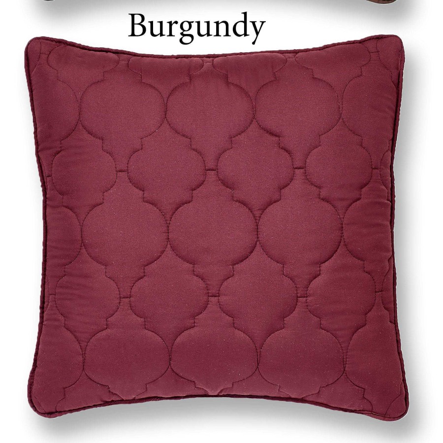 Bedding Touch of Class | Paramount Solid Color Quilted Accent Pillows