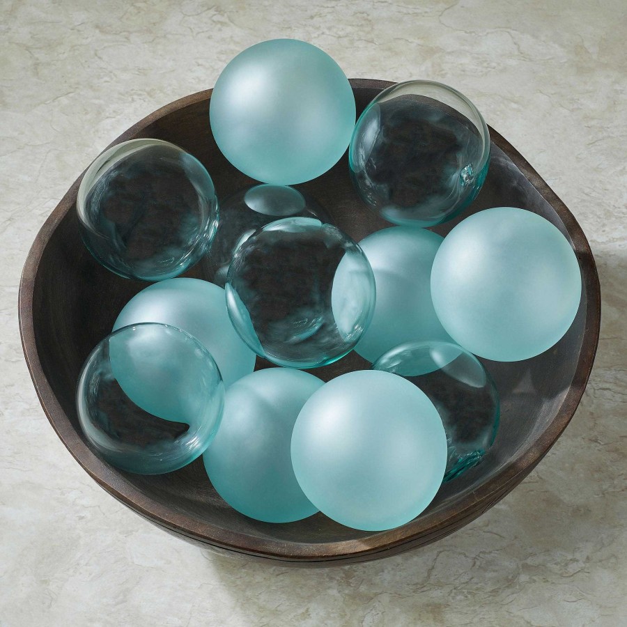 Home Accents Touch of Class | Recycled Glass Decorative Orbs Set