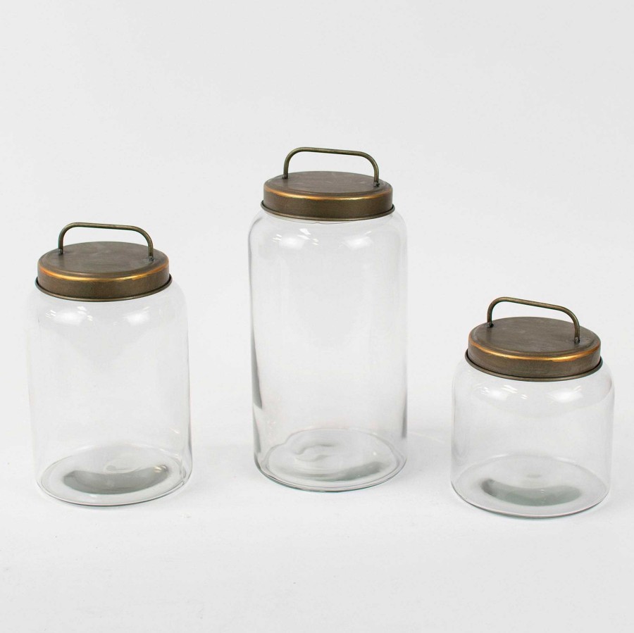 Kitchen Touch of Class | Carillo Glass Jar Storage Canister Set