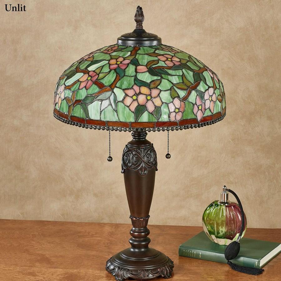 Home Accents Touch of Class | Amara Floral Stained Glass Table Lamp