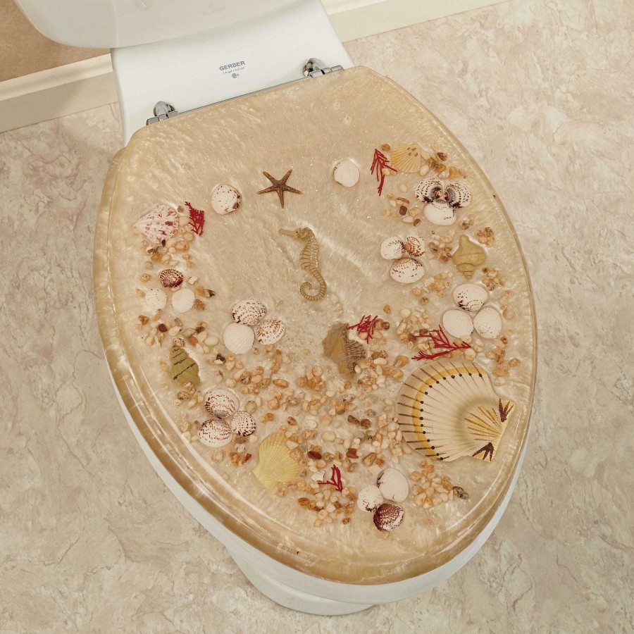 Bath Touch of Class | Jewel Shell Elongated Toilet Seat