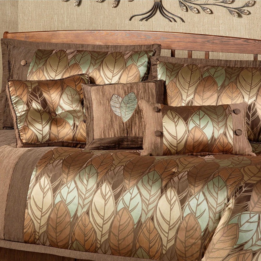 Bedding Touch of Class | Urban Leaves Decorative Pillows