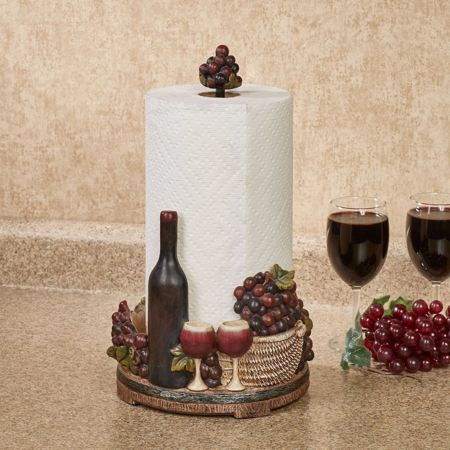 Kitchen Touch of Class | Wine Picnic Kitchen Paper Towel Holder