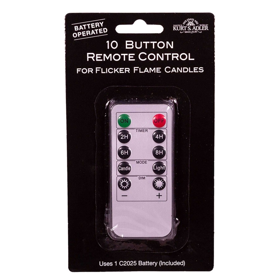 Home Accents Touch of Class | Ten Button Remote Control For Kurt Adler Flicker Flame Candles