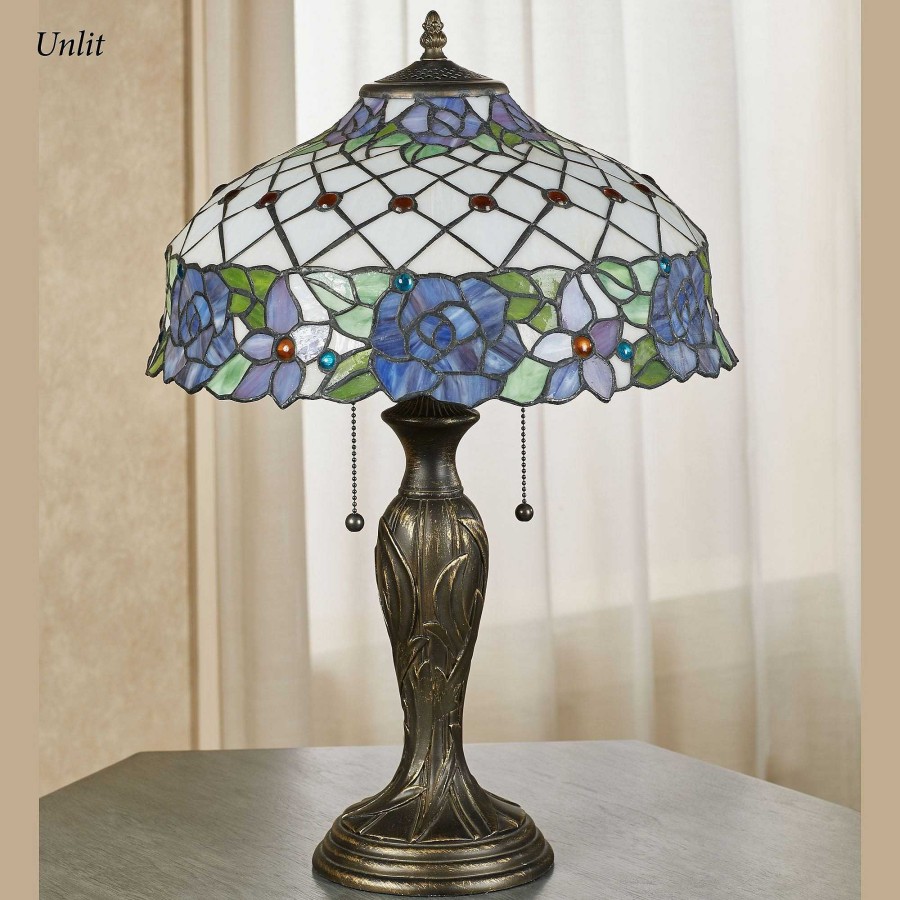 Home Accents Touch of Class | Rosaleen Floral Stained Glass Table Lamp