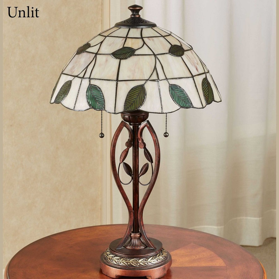 Home Accents Touch of Class | Trento Leaves Stained Glass Table Lamp